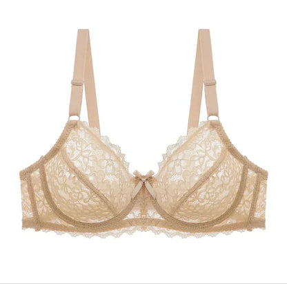 Transparent Cotton Bras – Pack of 2 | Non-Padded, Non-Wired, Full Net Design