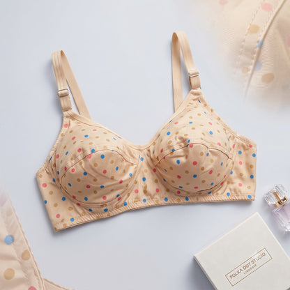 BUY 1 Get 2 FREE Meidian Women's Polka Dots Stretchable Bra
