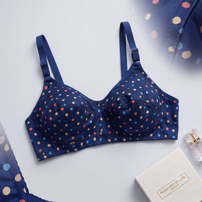 BUY 1 Get 2 FREE Meidian Women's Polka Dots Stretchable Bra